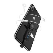 Adaptery i przejściówki - USAMS USAMS Adapter AU08 2w1 Lightning + ring holder Led czarny/black SJ355LN01 (US-SJ355) - miniaturka - grafika 1