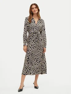Vero Moda Sukienka koszulowa Vigdis 10323267 Czarny Regular Fit - Sukienki - miniaturka - grafika 1
