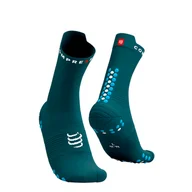 Skarpetki sportowe męskie - COMPRESSPORT Skarpetki do biegania wysokie ProRacing Socks V4 shaded/hawaian spruce - miniaturka - grafika 1