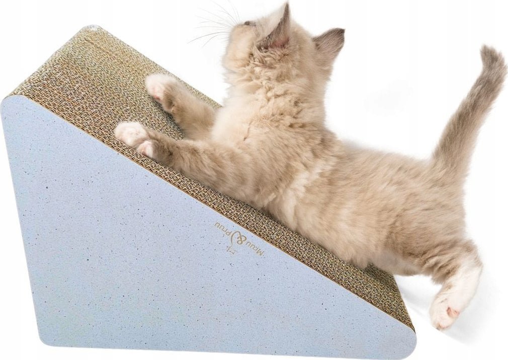 DRAPAK DLA KOTA Biały TRÓJKĄT 46 x 39 x 27 x 30 cm Mruu&Pruu