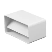 Łączniki, trójniki, kształtki - Łącznik kanałów płaskich z zaworem zwrotnym (60x120) - miniaturka - grafika 1