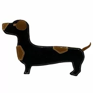 Zabawki dla psów - PafDog Jamnik Tony zabawka dla psów ze skóry i juty, 26 cm - miniaturka - grafika 1
