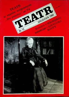 Teatr grudzień nr 12 1990 - Książki o kulturze i sztuce - miniaturka - grafika 1