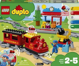LEGO Duplo Pociąg parowy 10874 - Klocki - miniaturka - grafika 2