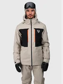 Kurtki narciarskie - Brunotti Kurtka narciarska "Aratin" w kolorze beżowo-czarnym - miniaturka - grafika 1