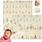 Maty piankowe - Mata Piankowa Edukacyjna Rozkładana Dwustronna dla Dzieci duża 200x150+torb - miniaturka - grafika 1