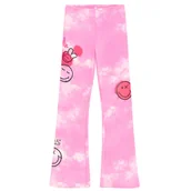 Spodnie i spodenki dla dziewczynek - Cool Club, Legginsy dziewczęce, dzwony, różowe, SmileyWorld - miniaturka - grafika 1