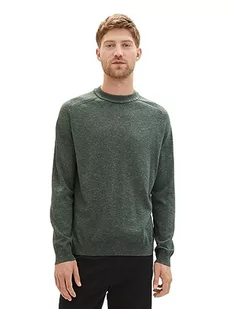 TOM TAILOR sweter męski, 32748 - Green Dust Twotone Grindle, L - Swetry męskie - miniaturka - grafika 1