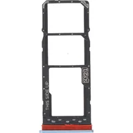 Części serwisowe do telefonów - Tacka, slot na kartę SIM do Motorola Moto E22 Dual SIM, niebieska ORG - miniaturka - grafika 1