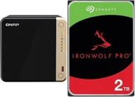Serwery plików NAS i macierze dyskowe - Serwer plików Qnap TS-464-8G + Seagate IronWolf 2TB ST2000VN003 - miniaturka - grafika 1