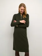 Sukienki - Cream Sukienka dzianinowa Crdela Knit 10611862 Zielony Straight Fit - miniaturka - grafika 1