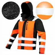 Odzież robocza - Kurtka robocza męska SOFTSHELL ODBLASKOWA Wodoodporna ostrzegawcza kaptur - miniaturka - grafika 1