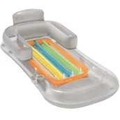 Materace dmuchane i koła do pływania - Materac dmuchany fotel z oparciem 161x84cm srebrny Bestway - miniaturka - grafika 1