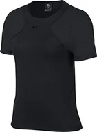 Koszulki i topy damskie - Nike damski Pro Hypercool Top czarny/przezroczysty S - miniaturka - grafika 1