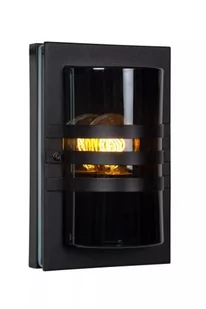Lucide Privas 14826/01/30 kinkiet lampa ścienna IP44 1x40W E27 czarny - Lampy ścienne - miniaturka - grafika 1