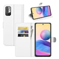 Portfele - Pokrowiec ochronny na Xiaomi Redmi Note 10 5G Etui na telefon komórkowy Pokrowiec Portfel, Kolor: Biały - miniaturka - grafika 1