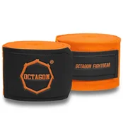 Bandaże bokserskie - Octagon Bandaże bokserskie Supreme Basic orange 3 m - miniaturka - grafika 1