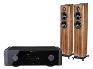 Rotel Michi X3 S2 (czarny) + Vela FS408.2 (orzech) - Zestawy stereo - miniaturka - grafika 1