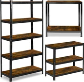 Szafy i regały magazynowe - Regał metalowy magazynowy 180 x 90 x 40 cm Humberg HR-852 czarny - miniaturka - grafika 1