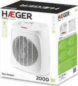Ogrzewanie przenośne - Haeger Termowentylator przenośny Hotty Biały 2000 W - miniaturka - grafika 1