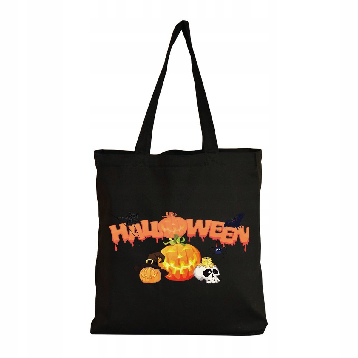 Eko Torba na ramię Zakupy Shopper Torebka Bawełniana Dynia Halloween #5