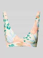 Stroje kąpielowe - Top bikini z nadrukiem z motywem na całej powierzchni - miniaturka - grafika 1