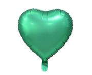 Balony i akcesoria - GoDAN Balon foliowy 18" Serce zielone, matowe BFOL/4195-5 - miniaturka - grafika 1