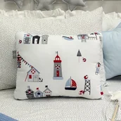 Kołdry i poduszki dla dzieci - Poduszka dla dzieci marynarska w latarnie morskie - miniaturka - grafika 1