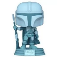 Figurki kolekcjonerskie - Funko POP Star Wars The Mandalorian - The Mandalorian (Holo)(Glow in the Dark)(Exclusive) - miniaturka - grafika 1