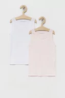 Koszulki dla dziewczynek - United Colors of Benetton top dziecięcy (2-pack) kolor różowy - miniaturka - grafika 1