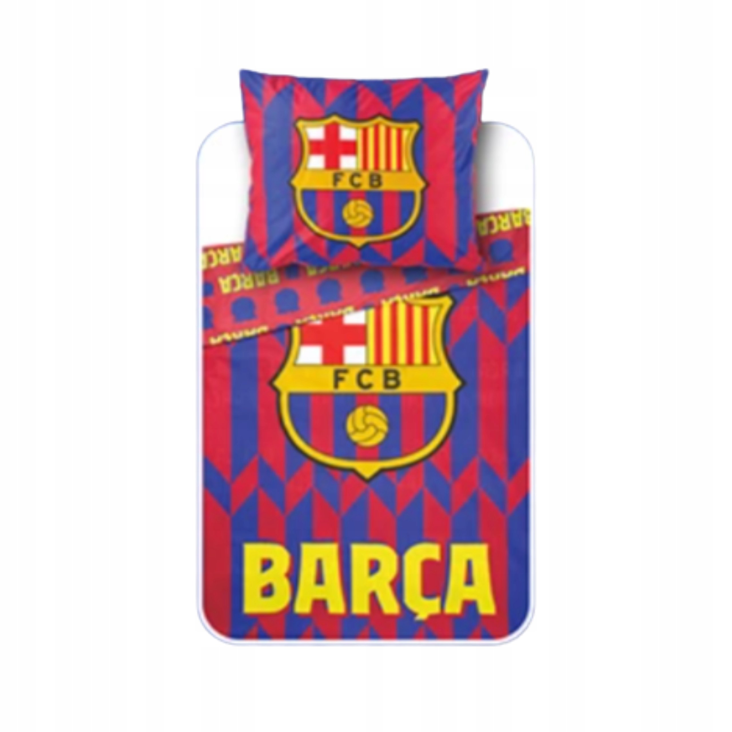 Pościel Fc Barcelona Komplet Pościeli 160 x 200 Barca 100% Bawełna