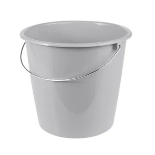 Wiadro z uchwytem metalowym Erik 10 l szare keeeper - Inne artykuły do sprzątania - miniaturka - grafika 1