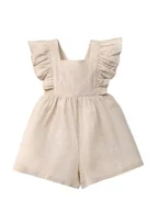 Kombinezony dla dzieci - ŚLICZNY KOMBINEZON NIEMOWLĘCY OGRODNICZKI WIZYTOWE UROCZE DZIEWCZĘCE 74/80 - miniaturka - grafika 1