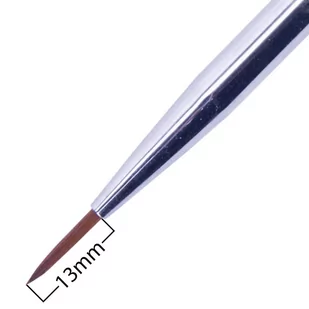 Molly Lac Pędzel pędzelek do zdobień z włosia naturalnego czarny MollyLac Nail Art Brush 13 mm Nr 4 - Akcesoria do paznokci - miniaturka - grafika 1