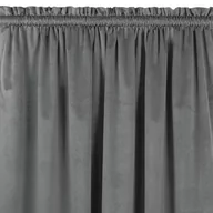 Zasłony - Zasłona VILA kolor grafitowy styl klasyczny tunel 5 cm z grzywką 3 cm velvet 135x245 homede - CURT/HOM/VILA/VELVET/TUNNEL/F/30/C - miniaturka - grafika 1