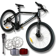 Rowery - ROWER GÓRSKI MTB 26 SHIMANO 21 BIEGÓW  2xTARCZE RAMA ALUMINIOWA 18" KOŁA 26" - miniaturka - grafika 1