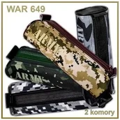 Piórniki - Warta Piórnik saszetka owalna 2 zamki Moro - miniaturka - grafika 1