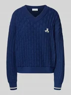 Swetry damskie - Sweter o luźnym kroju z dzianiny z czystej bawełny model ‘CAARLAS STRUCTURE’ - miniaturka - grafika 1