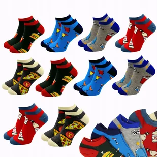 10 X Skarpetki Stopki Męskie Bawełniane Skarpety Kolorowe Śmieszne 40/43 - Skarpetki męskie 10 X Skarpetki Stopki Męskie Bawełniane Skarpety Kolorowe Śmieszne 40/43 - Skarpetki męskie - miniaturka - grafika 1