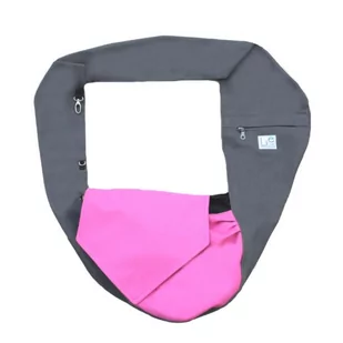 LileTink Nosidełko dla psa Torba LileTink Pinki Szare z różowym przodem M 2,5-7 kg 9 - Sprzęt podróżny i transportery dla psów - miniaturka - grafika 1