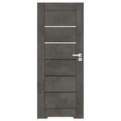 Drzwi wewnętrzne - Drzwi wewnętrzne z podcięciem CHICAGO beton ciemny 70 lewe - miniaturka - grafika 1