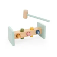 Zabawki interaktywne dla dzieci - Przebijanka z młotkiem drewniana Trixie Baby - miniaturka - grafika 1