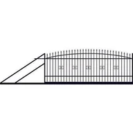 Ogrodzenia - Brama przesuwna Damian 4 m lewa - miniaturka - grafika 1