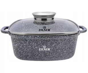 Justyna AG ZILNER GARNEK MARMUR KWADRATOWY 6,5L 28cm ZL-7063 070632 - Garnki - miniaturka - grafika 1