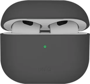 UNIQ Lino - etui silikonowe do AirPods 4 szary - Gwarancja bezpieczeństwa. Proste raty. Bezpłatna wysyłka od 170 zł. - Pozostałe akcesoria do telefonów - miniaturka - grafika 1