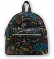 Plecaki - Plecak czarny z symbolami brodawek, Harry Potter - miniaturka - grafika 1