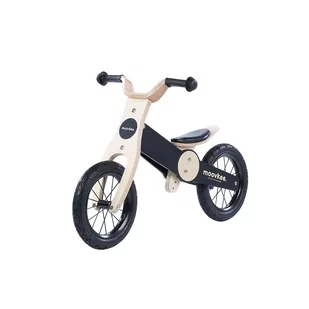 Rowerek Biegowy Drewniany Jack - Natural Wood &  Nice Black - Rowerki biegowe - miniaturka - grafika 1