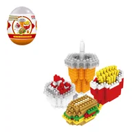 Klocki - KLOCKI W JAJKU FAST FOOD ZABAWKA DLA DZIECI - miniaturka - grafika 1