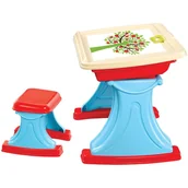 Tablice dla dzieci - Tablica do malowania rysowania stolik + taboret - miniaturka - grafika 1
