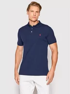 Koszulki męskie - Ralph Lauren Polo Polo 710541705 Granatowy Slim Fit - miniaturka - grafika 1